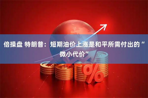 倍操盘 特朗普：短期油价上涨是和平所需付出的“微小代价”