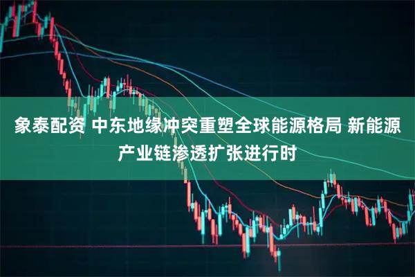 象泰配资 中东地缘冲突重塑全球能源格局 新能源产业链渗透扩张进行时