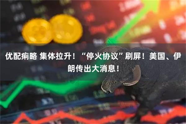 优配痢略 集体拉升！“停火协议”刷屏！美国、伊朗传出大消息！