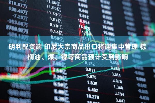 明利配资端 印尼大宗商品出口将迎集中管理 棕榈油、煤、镍等商品预计受到影响